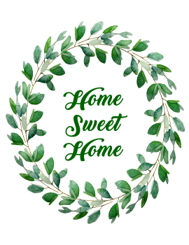 Home sweet home wreath