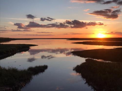 Burnham Overy Staithe at sunset