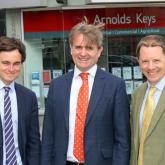 Arnolds Keys managing partner Guy Gowing centre with new equity partners Nick Williams left and Tom Corfield 500px