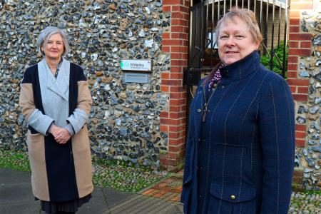 Dr Jan Sheldon of St Martins Housing Trust left with Jan Hytch of NDAEA resized